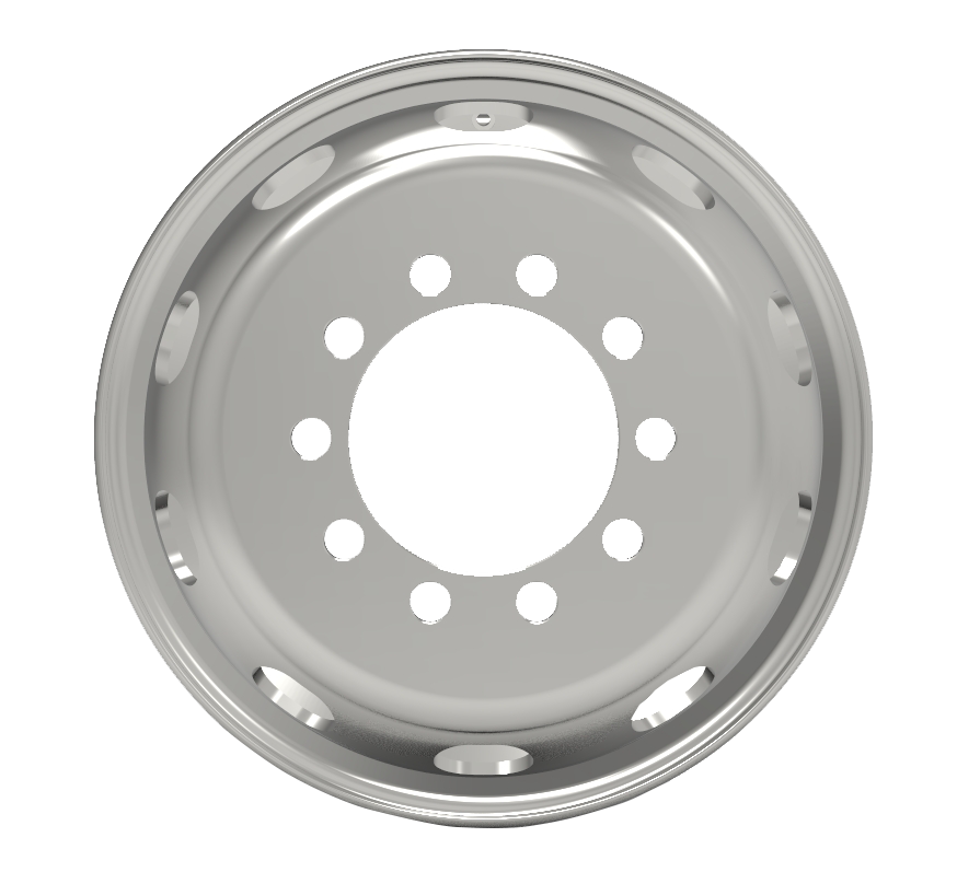 19.5×7.5 Steel Wheel for Rear Dual Tire Configuration
