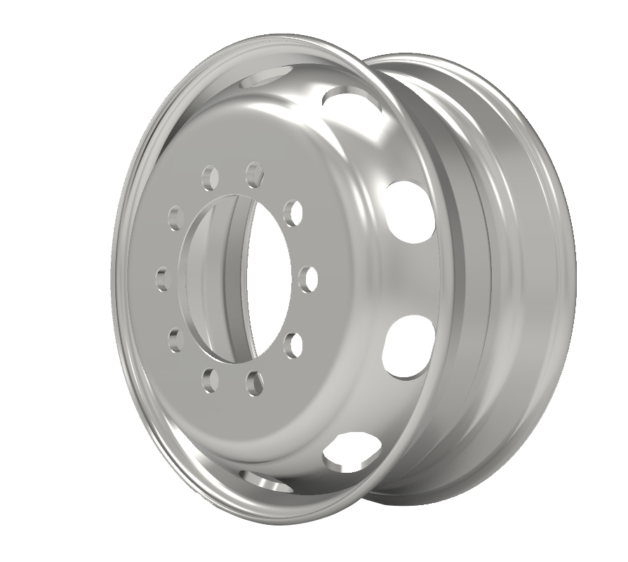 19.5 Inch x 6.75 Inch Steel Wheel – Heavy Duty Disc Design