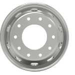 22.5 inch x 11.75 inch Steel Rim for Semi Trucks and Trailers- 0 ET center dish