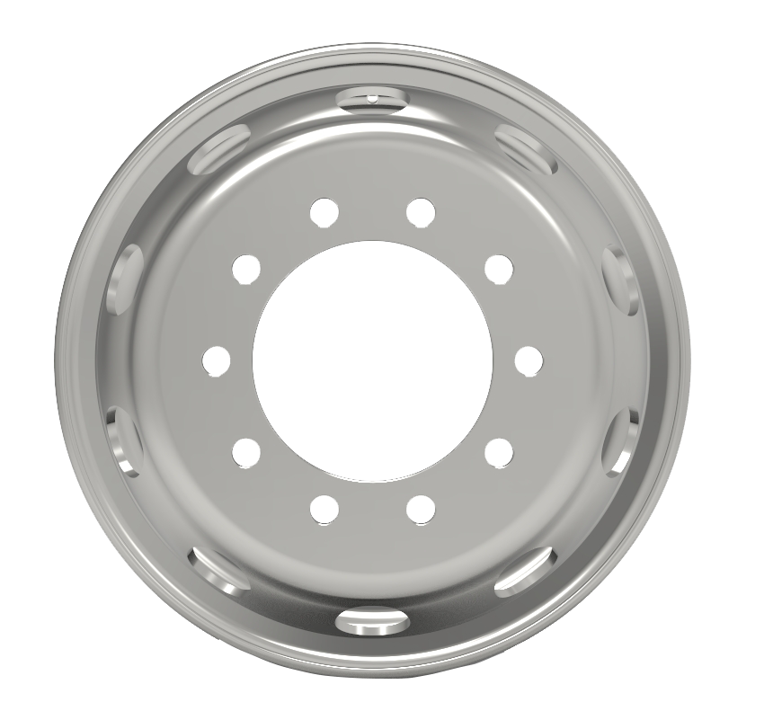 Factory Direct Light weight Truck Wheels 22.5×8.25 Dual-mounting Steel Wheel