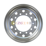 22.5×13.00 mirror polished aluminum wheel with rim size 22.5X13.00 for tires 415/45R22.5 and 425/65R22.5