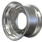 22.5×13.00 mirror polished aluminum wheel with rim size 22.5X13.00 for tires 415/45R22.5 and 425/65R22.5