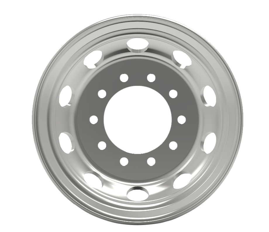 24.5×8.25 Steel Wheel for Dual Rear Axle – Long Haul Semi Truck Replacement