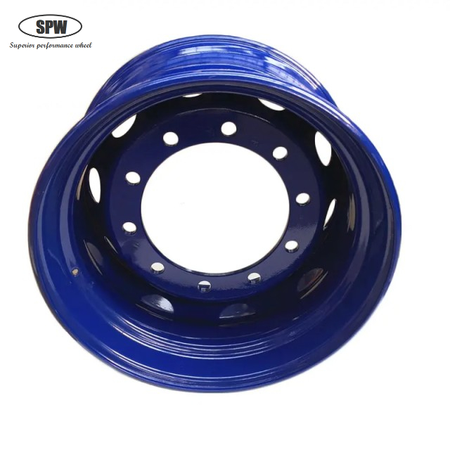 24.5×11.75 Tubeless Steel Wheel Rim Size 24.5×11.75 for Matching Tire Size 335/55D625(14-24.5) for Mobile Lifter with 1pcs
