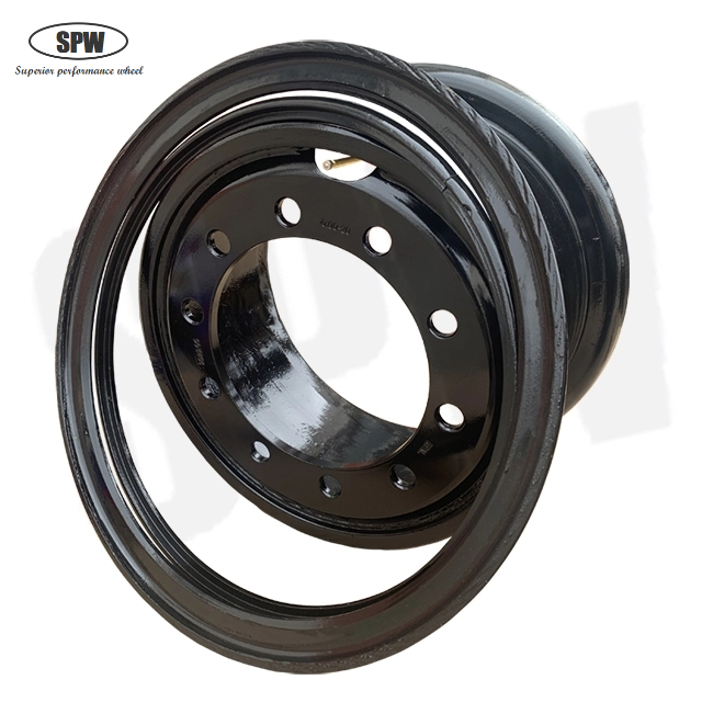 20-11.25/2.0 Tube Steel Wheel Rim Size 20-11.25/2.0 for Matching Tire Size 16.00-20 for Road Roller Wheel with 3pcs