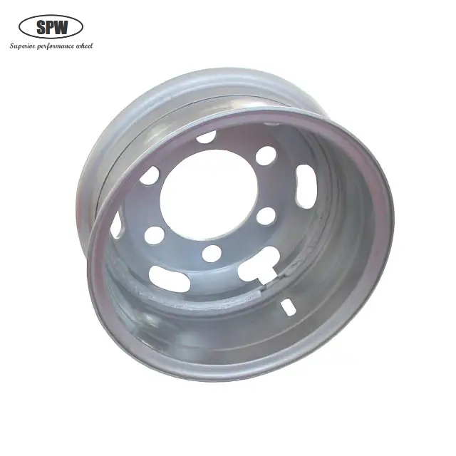 9.0-20 Tube Steel Wheel Rim Size 9.0-20 for Matching Tire Size 12.00-20 for Road Roller Wheel with 2pcs