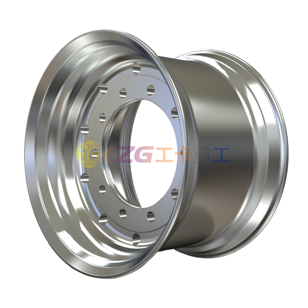 22.5×14 Double Polished Aluminum Wheels with Rim Size 22.5×14 for Tires 455/55R22.5