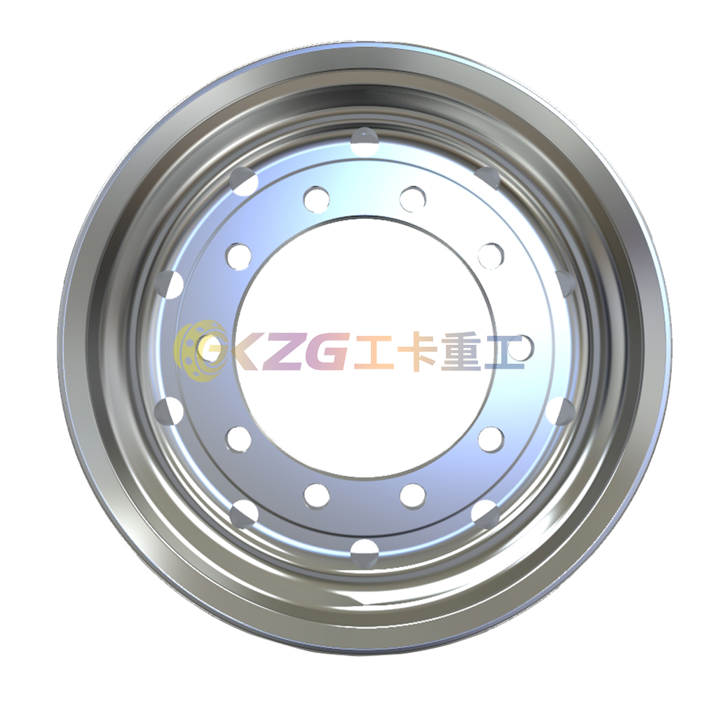 22.5×14 Double Polished Aluminum Wheels with Rim Size 22.5×14 for Tires 455/55R22.5