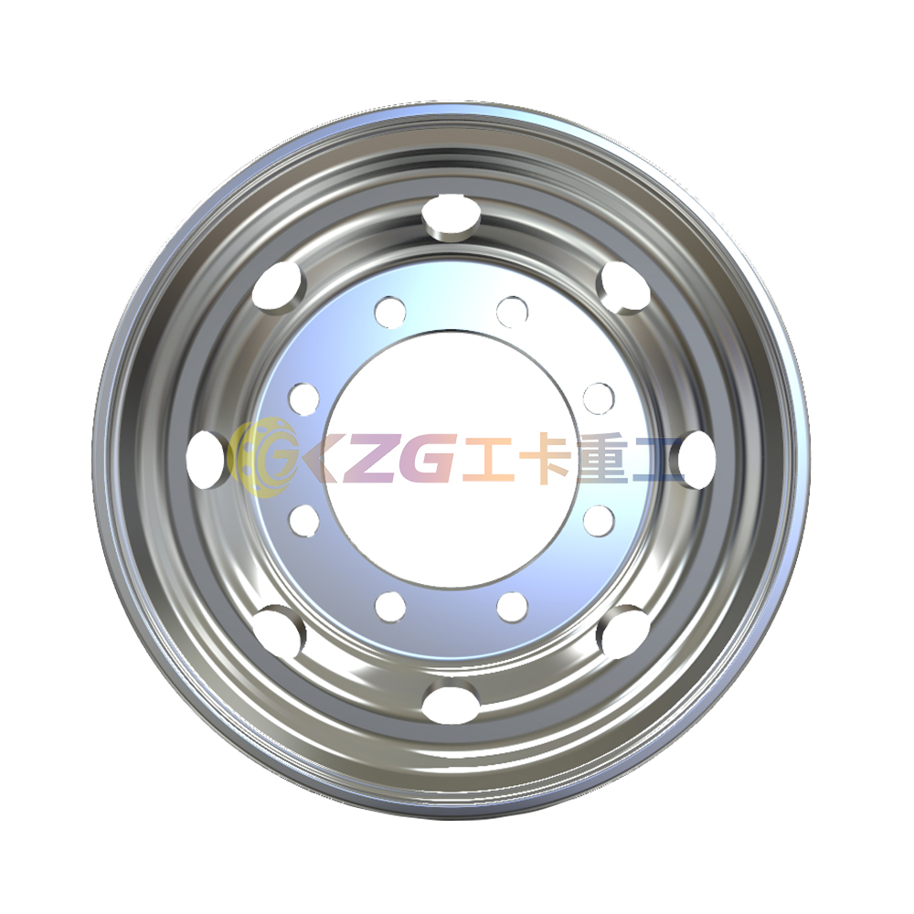 6.75×19.5 Forged Aluminum Wheels with Rim Size 6.75×19.5 for Tires 9R19.5 225/70R19.5