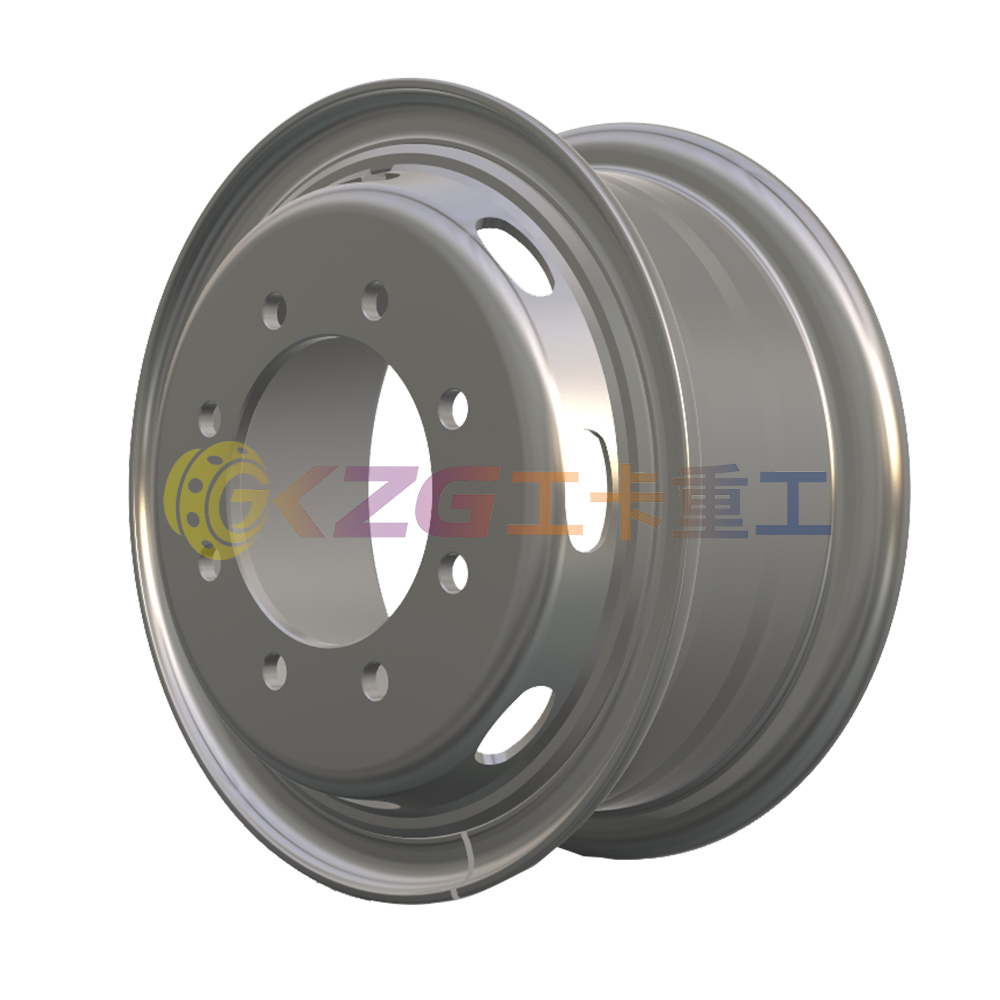 Tube Steel Wheel Rim 7.5-20 Matched Tire Size 1000-20 for Truck Wheel Rim
