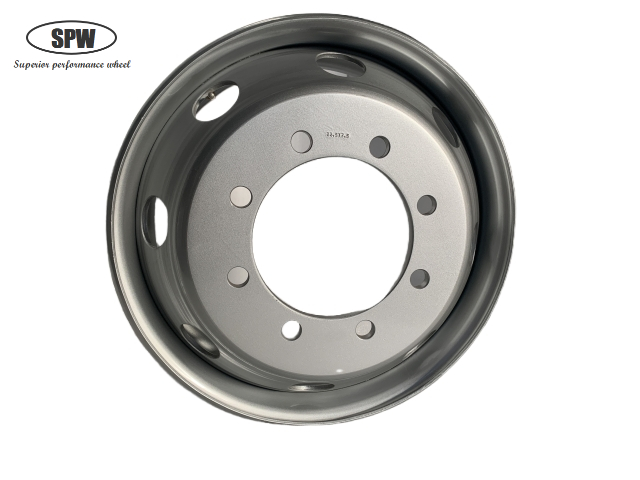 Tubeless Steel Wheel Rim with Size 22.5*7.5 matched 10R22.5 tires