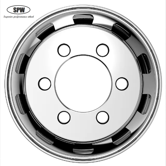 High Quality Aluminum Wheel Rim 17.5*6.75 matched 9R17.5 tires