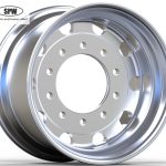 High Quality Aluminum wheel with rim size 22.5*13.00 matched 445/65R22.5 tires
