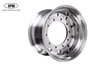 mirror polished aluminum wheel with rim size 22.5X13.00 for tires 415/45R22.5 and 425/65R22.5