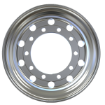 mirror polished aluminum wheel with rim size 22.5X13.00 for tires 415/45R22.5 and 425/65R22.5