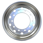mirror polished aluminum wheel with rim size 22.5X13.00 for tires 415/45R22.5 and 425/65R22.5