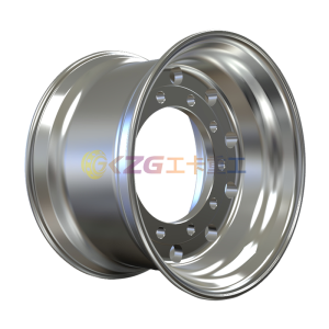 Top quality aluminum wheel with rim size 22.5×13.00 for tire size 415/45R22.5 and 425/65R22.5
