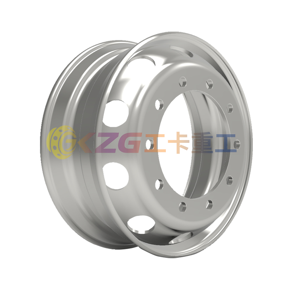Tubeless Truck Wheel-rim Size-22.5*7.50 with Brazil Inmetro Certification for Tires 10R22.5, 245/75R22.5, 275/80R22.5, 295/80R22.5