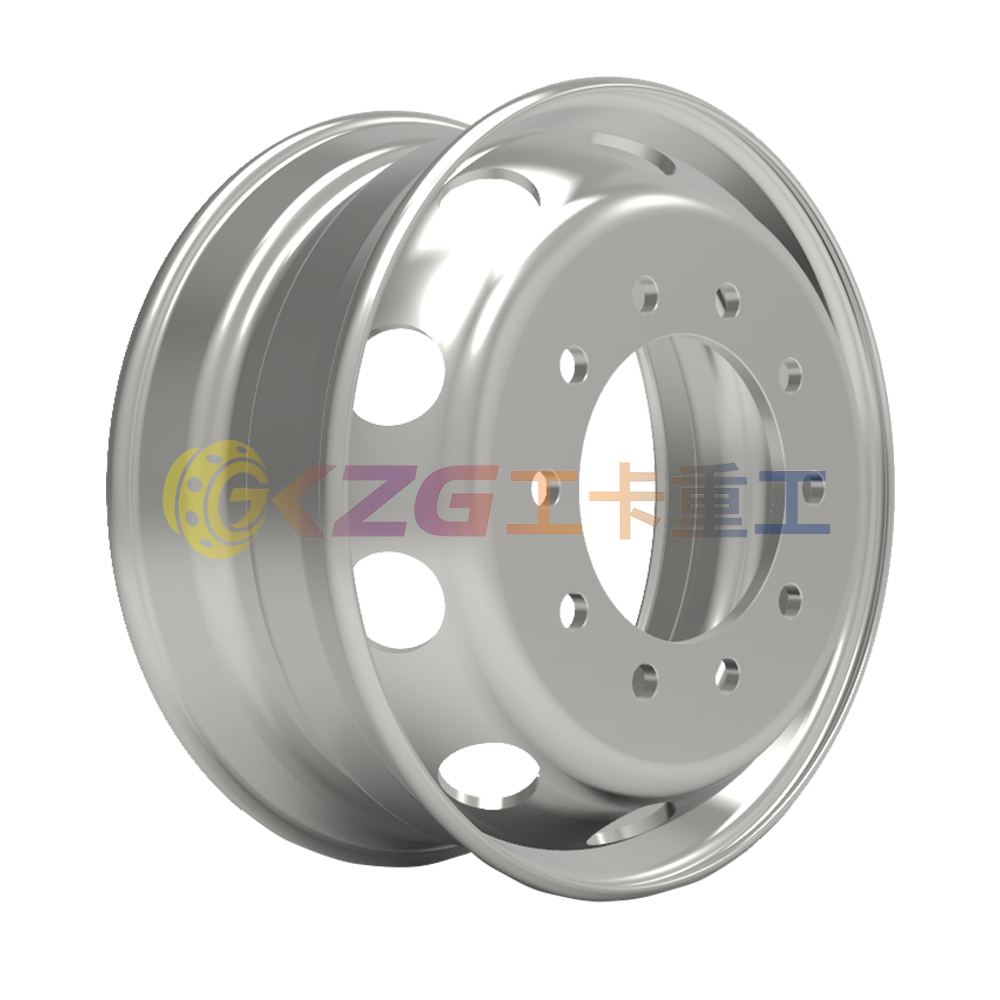 Tubeless Truck Wheel-rim Size-24.5*8.25 with Brazil Inmetro Certification for Tires 11R24.5, 285/75R24.5