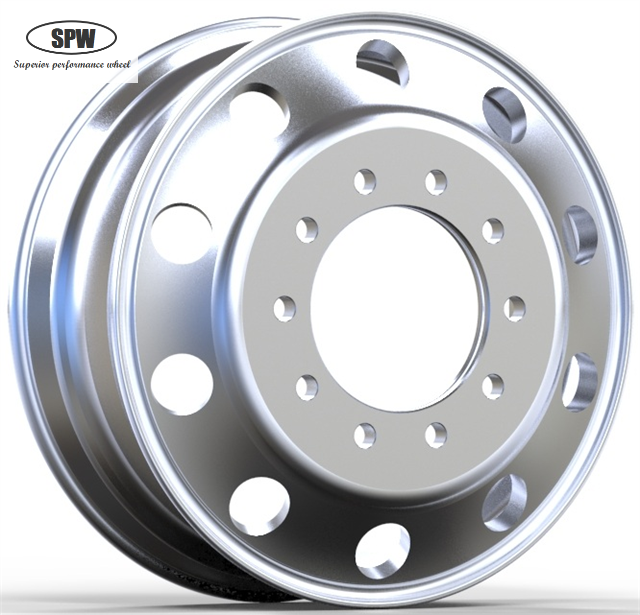 Aluminum Wheels with Rim Size 24.5×8.25 for Tires 11R24.5, 285/75R24.5