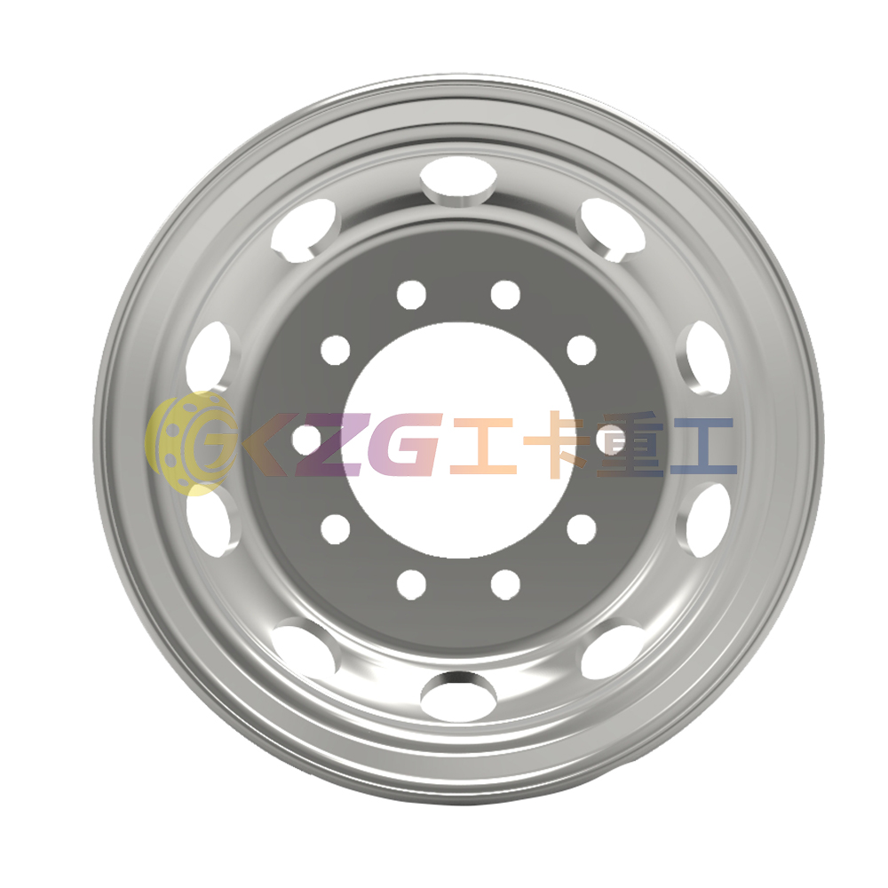 22.5X8.25 Truck tubeless Steel Wheels with Rim Size 22.5X8.25 matched tyre size 11R22.5