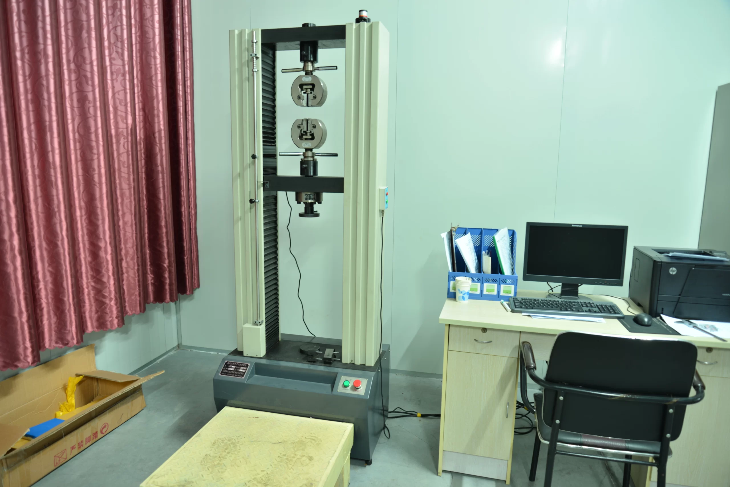 Material stretch test machine